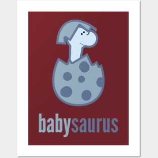 Babysaurus Shirt Family Dinosaur Shirt Set Posters and Art